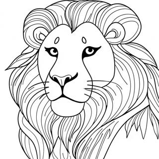 Majestic Lion From Carnival Of The Animals Coloring Page 66191-54669