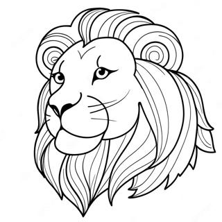 Majestic Lion From Carnival Of The Animals Coloring Page 66191-54670