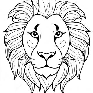 Majestic Lion From Carnival Of The Animals Coloring Page 66191-54671