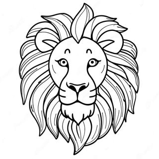 Majestic Lion From Carnival Of The Animals Coloring Page 66191-54672