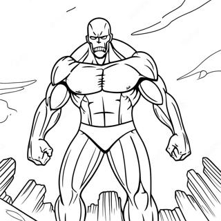 Colossal Titan In Battle Coloring Page 66241-54717