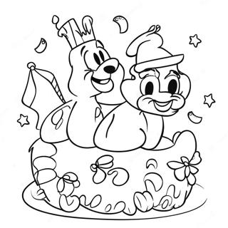 Disney Happy Birthday Coloring Pages