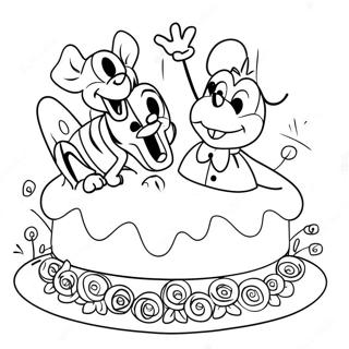 Disney Happy Birthday Coloring Page 66250-54723