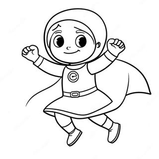 Wordgirl In Action Coloring Page 66271-54752