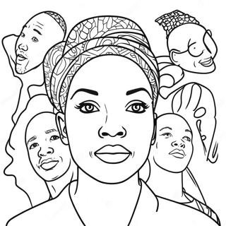 Black People Coloring Page 66280-54732