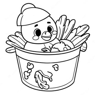 Kfc Bucket Of Chicken Coloring Page 66291-54748