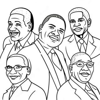 Inspirational Black Leaders Coloring Page 662-532