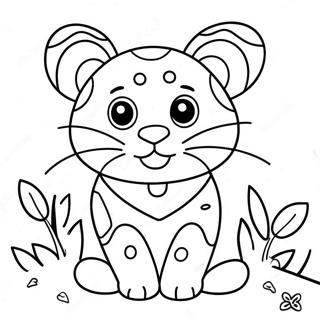 Colorful Britto Animals Coloring Page 66331-54780