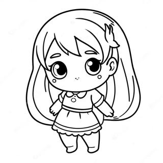 Yandere Simulator Chibi Style Coloring Page 66341-54791