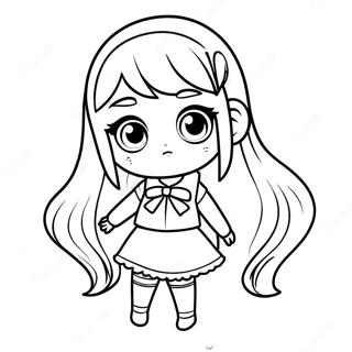 Yandere Simulator Chibi Style Coloring Page 66341-54792