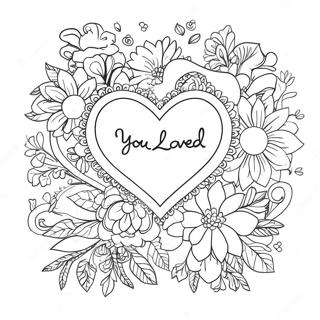 Heartfelt You Are Loved Coloring Page 66351-54797