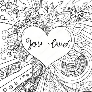 Heartfelt You Are Loved Coloring Page 66351-54798