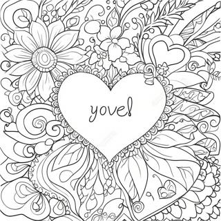 Heartfelt You Are Loved Coloring Page 66351-54799