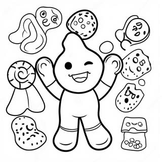 Sour Patch Candy Characters Coloring Page 66361-54805