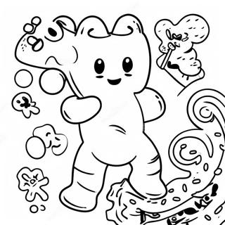 Sour Patch Candy Characters Coloring Page 66361-54808