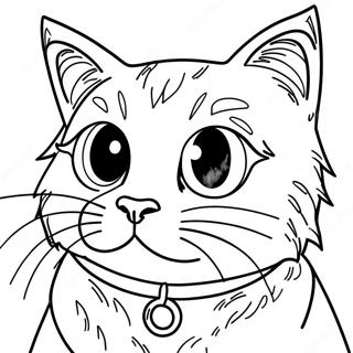 Sassy Cat With Attitude Coloring Page 66381-54842