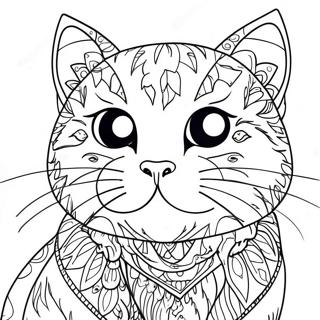 Sassy Cat With Attitude Coloring Page 66381-54843