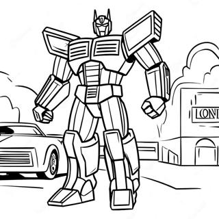 Barricade Transformers Coloring Page 66390-54818