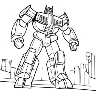 Barricade Transformers Coloring Page 66390-54820