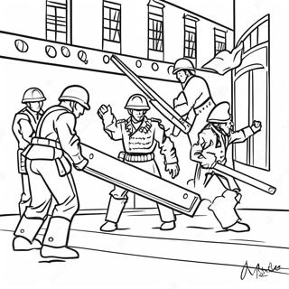 Barricade In Action Coloring Page 66391-54821