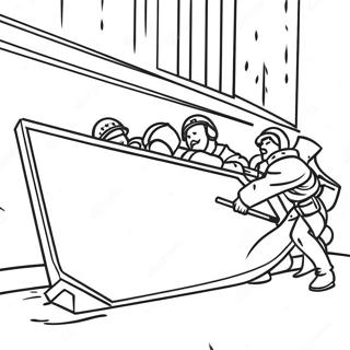 Barricade In Action Coloring Page 66391-54822