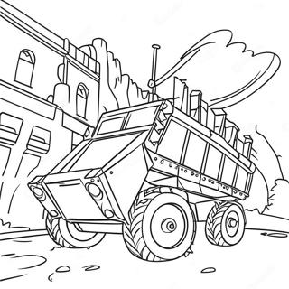 Barricade In Action Coloring Page 66391-54824