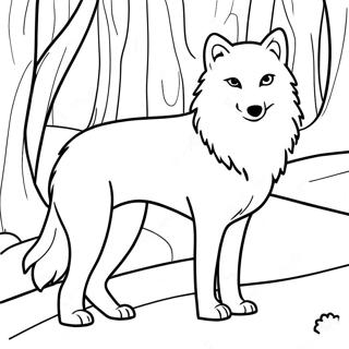 Arctic Wolf Coloring Page 66400-54826