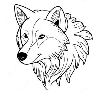 Arctic Wolf Coloring Page 66400-54828