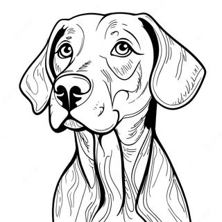 Weimaraner Dog Coloring Page 66440-54895