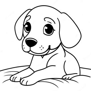 Playful Weimaraner Puppy Coloring Page 66441-54863