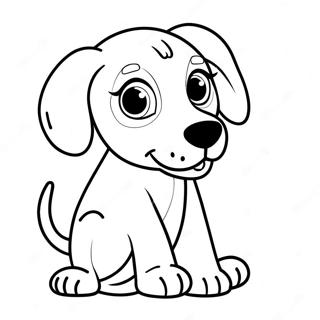 Playful Weimaraner Puppy Coloring Page 66441-54864