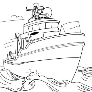 Brave Coast Guard Rescue Coloring Page 66451-54869