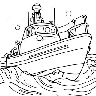 Brave Coast Guard Rescue Coloring Page 66451-54871