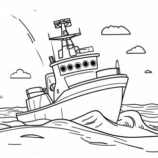 Brave Coast Guard Rescue Coloring Page 66451-54872