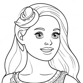 Adventurous Barbie Stacie Coloring Page 66461-54888