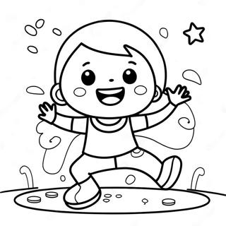 Happy Child Playing Coloring Page 66481-54901