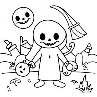 Spooky Month Coloring Page 66490-54916