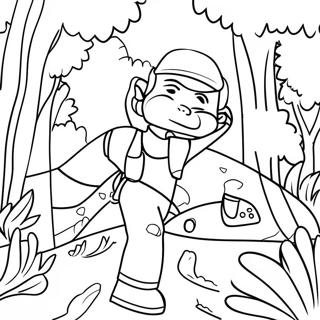 Uncharted Jungle Adventure Coloring Page 66511-54922