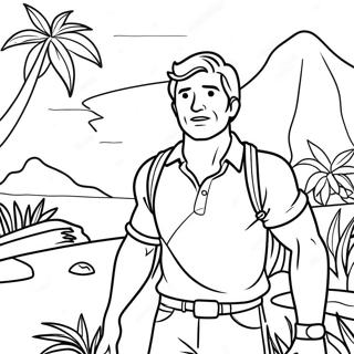 Uncharted Jungle Adventure Coloring Page 66511-54923