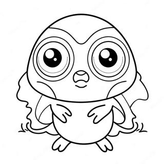 Cute Kakamora With Big Eyes Coloring Page 66541-54944