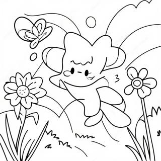 Spring Flower Garden Coloring Page 6654-5411