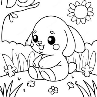 Cute Baby Animals In Spring Coloring Page 6655-5413