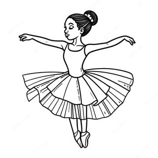 Black Ballerina Coloring Pages