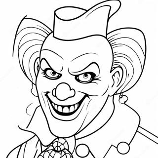 Gangster Scary Clown Coloring Page 66600-55011