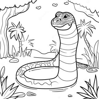 Titanoboa Coloring Pages