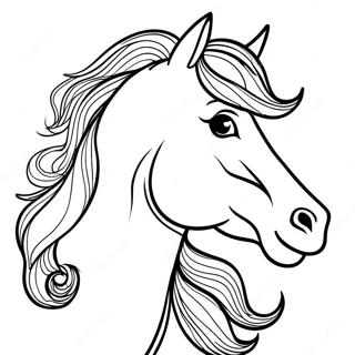 Friesian Horse Coloring Page 66700-55062