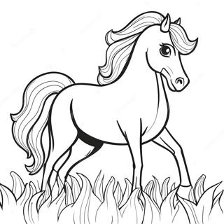 Friesian Horse Coloring Page 66700-55063