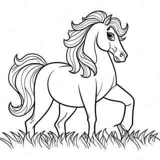 Friesian Horse Coloring Page 66700-55064