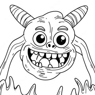 Fear Monster Coloring Page 66710-55066