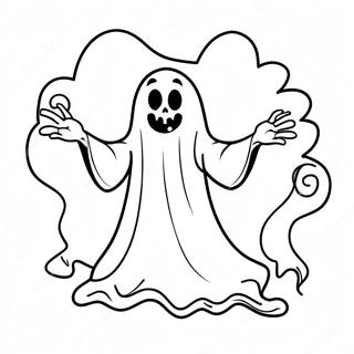 Scary Ghost Coloring Page 66711-55073